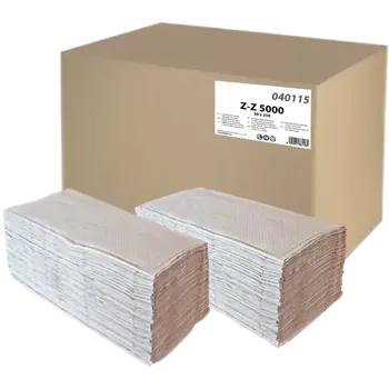 Papírový ručník PrimaSOFT 040115 ZZ 1vrstvé šedé 5000 ks