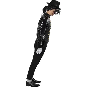 HeliumKing Pánská černá bunda - Michael jackson Velikost - dospělý: S-M