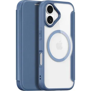 Pouzdro na mobilní telefon DUX DUCIS Skin X flipové pouzdro s MagSafe pro iPhone 17 - tmavě modré