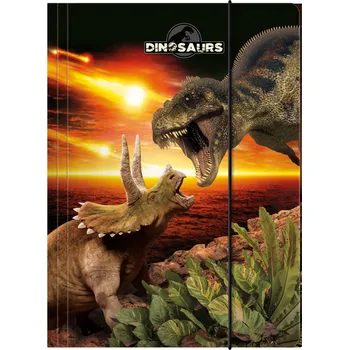 Desky s gumou A4 Dinosaurus 18, Derform