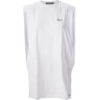 Dámské šaty Dámské Šaty KARL LAGERFELD KARL DNA TUNIC W/ LOGO 230W2208-100 – Bílá S