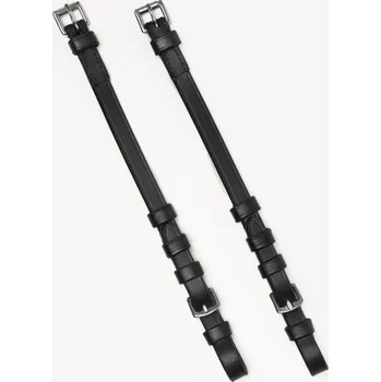 Věšák na sedlo a uzdečku FOUGANZA Lícnice k jezdecké uzdečce 580 nebo 900 pro koně a poníky 2 ks CS ČERNÁ