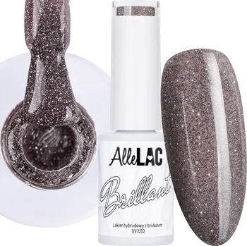 Lak na nehty Hybridní lak ALLELAC 5g Brillant Třpytky Brokát Č.138