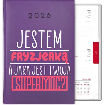 Kalendář Knihový kalendář 2026 A5 fialový