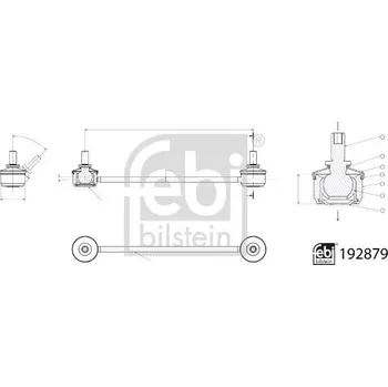 Zavěšení kol Tyč/vzpěra, stabilizátor FEBI BILSTEIN 192879