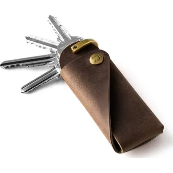 Crazy Horse Craft kožená klíčenka Wood Brown