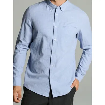 Oblečení a móda Sinsay - Bavlněná košile slim fit - modrá - 101EV-05M - 101EV-05M-M