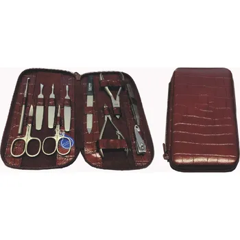 Solingen Manikury kožená dámská 1175 kroko vínově červená