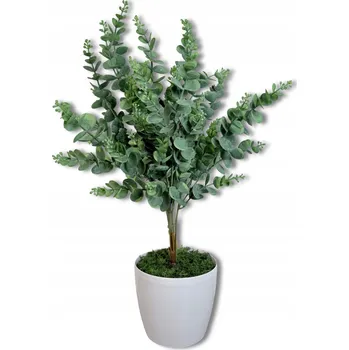 umělá květina Eukalyptus v květináči 58 cm Květiny v květináči do domu Dekorace do kanceláře