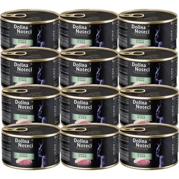 Krmivo pro kočku DOLINA NOTECI Premium pro kočky s vysokým obsahem husího masa 12x185g