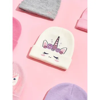 Čepice Sinsay - Čepice s výšivkou - krémová - 092FU-01X - 092FU-01X-S