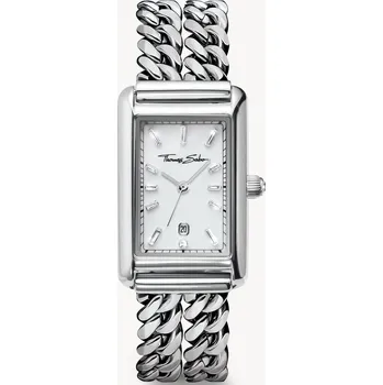 Hodinky Thomas Sabo WA0428-201-201 Rectangular Silver-Colored 22mm 3ATM