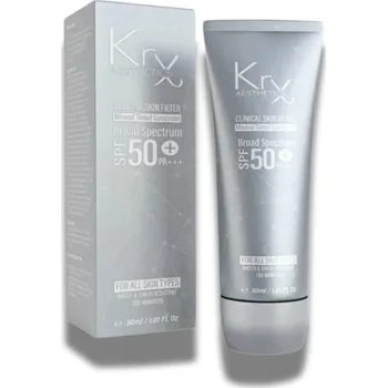Pleťový krém KRX Aesthetics Tónovací krém s SPF 50 PA+++, 30 ml (světlý a tmavý)