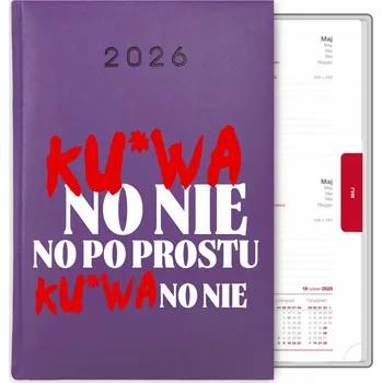 Kalendář Knihový kalendář 2026 A5 fialový
