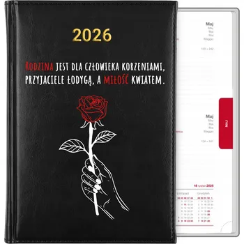 Kalendář Knižkový kalendář 2026 A5 černý