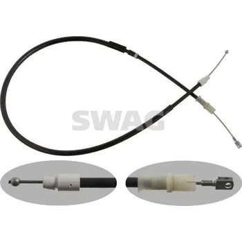 Lanko parkovací brzdy Tažné lanko, parkovací brzda SWAG 10 93 7272
