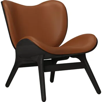 Křeslo Umage, Křeslo Conversation Piece Hope kožené na černých dubových nožkách koňakové - Formadore