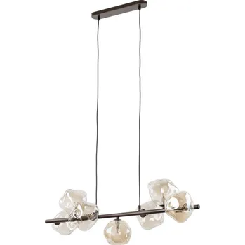 Lustr na lanku LAVA 7xG9/8W/230V bronzová/kouřová béžová