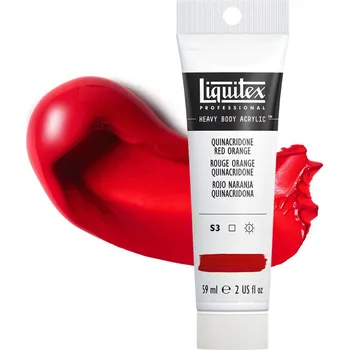 Vodová barva Akrylová barva Liquitex Heavy Body - Quinacridone Red Orange