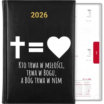 Kalendář Knižkový kalendář 2026 A5 černý