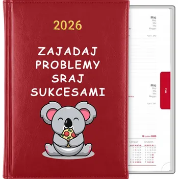 Kalendář Knižní kalendář 2026 A5 červený