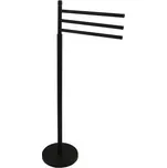 MSV stojan na ručníky ELLA, 3 ramena, černá, ocel, 40 CM