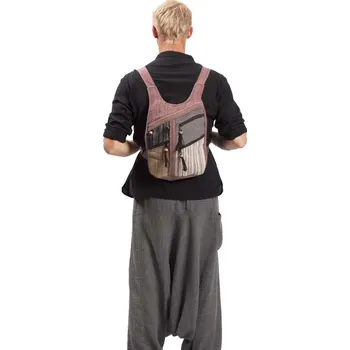 Městský batoh Batoh ETNO multipocket světlý VI.