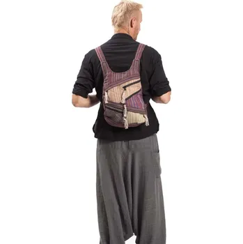 Městský batoh Batoh ETNO multipocket světlý XVI.