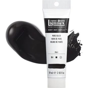 Vodová barva Akrylová barva Liquitex Heavy Body - Mars Black
