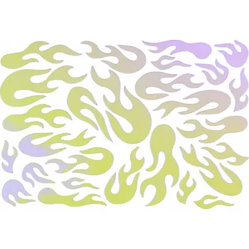 Samolepicí tenké Samolepky na nehty s plameny Č. 10