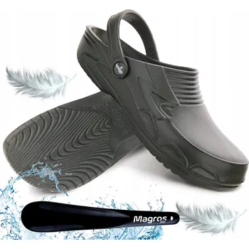 Pracovní obuv Pracovní obuv pantofle Magros Dřeváky Zelené Polské Ultra Lehké Měkké EVA velikost 39