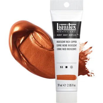 Vodová barva Akrylová barva Liquitex Heavy Body - Iridescent Rich Copper