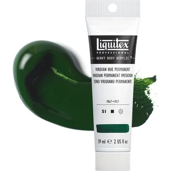 Vodová barva Akrylová barva Liquitex Heavy Body - Viridian Hue Permanent