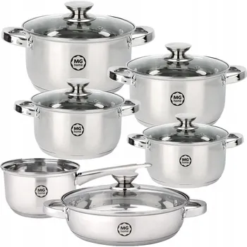 Sada nádobí Sada hrnců MG Home Verso Daily nerezová ocel 14 ks