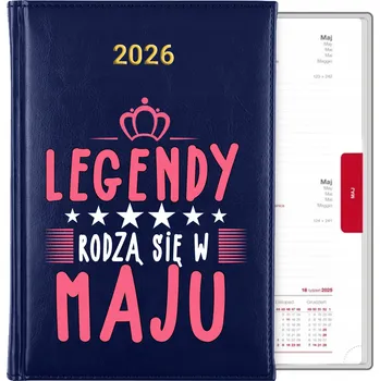 Kalendář Knižní kalendář 2026 A5 modrý