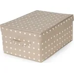 Skládací úložná krabice - karton box Compactor Rivoli 30 x 43 x 19 cm, hnědá