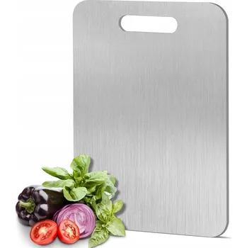 Kuchyňské prkénko Ocelové Prkénko na Krájení Odolné Proti Poškrábání Snadno se Čistí 34x23 cm