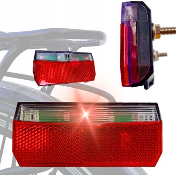 Cyklosvítilna Zadní LED světlo na kolo Veloxo Ray na nosič zavazadel, napájené dynamem