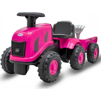 Odrážedlo Dětské odrážedlo 58362 traktor s vlečkou Benny Baby Mix růžový (Věk: 1+)