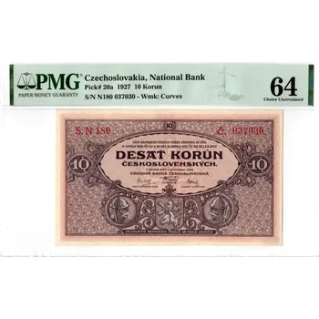 Bankovka 10 Korun1927EPQ 64 |