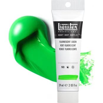 Vodová barva Akrylová barva Liquitex Heavy Body - Fluorescent Green