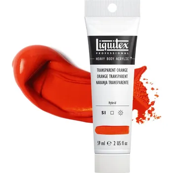 Vodová barva Akrylová barva Liquitex Heavy Body - Transparent Orange