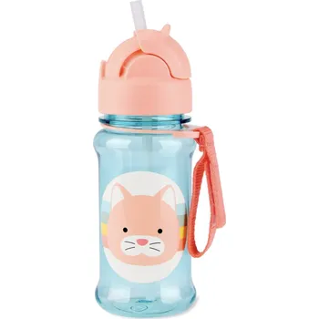 Hnízdečko pro miminko SKIP HOP Zoo tritan Láhev s brčkem 355ml Kočička 12m+
