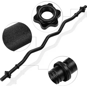 Příslušenství k čince MOVIT posilovací tyč - 120 cm, černá, hvězdicový uzávěr