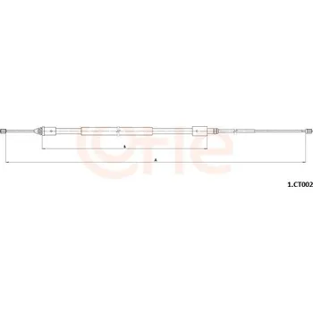 Auto-moto Tažné lanko, parkovací brzda COFLE (1.CT002)
