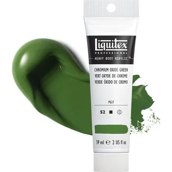 Vodová barva Akrylová barva Liquitex Heavy Body - Chromium Oxide Green