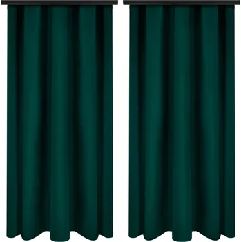 Obraz Hotový závěs Voppi zelený, polozatemňovací, 140 cm x 230 cm