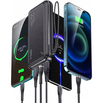 Powerbanka USAMS Powerbank PB60 20000mAh 22.5W 2xQC3.0+PD Rychlé Nabíjení černý