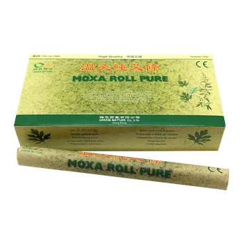 Masážní přípravek Green Nature Moxa Roll Pure moxovací doutníky 10 ks