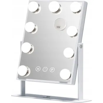 Zrcadlo Zrcadlo na make-up LED s 9 žárovkami 250 x 300 mm